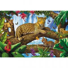 Puzzle 1500 piese - Jaguar intr-o pauza odihnitoare
