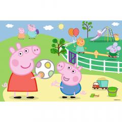 Puzzle 60 piese - Peppa Pig - Distractie cu prietenii