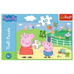 Puzzle 60 piese - Peppa Pig - Distractie cu prietenii