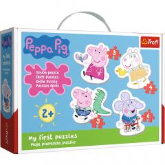 Puzzle 18 piese - Baby Clasic - Simpatica Peppa Pig