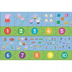 Puzzle educational 20 piese - Peppa Pig - Numere