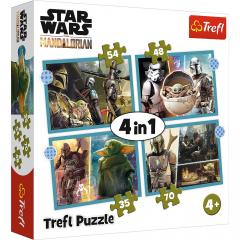 Puzzle 4 in 1 - Star Wars - Mandalorianul