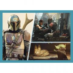 Puzzle 4 in 1 - Star Wars - Mandalorianul