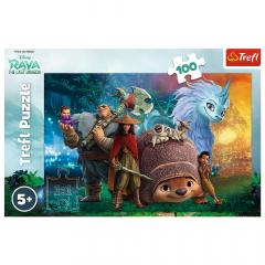 Puzzle 100 piese - Raya si ultimul dragon