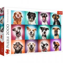 Puzzle 2000 piese - Catelusii amuzanti