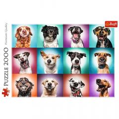 Puzzle 2000 piese - Catelusii amuzanti