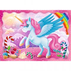 Puzzle 4 in 1 - Patrula unicorni si magie