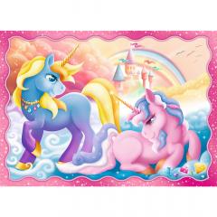 Puzzle 4 in 1 - Patrula unicorni si magie