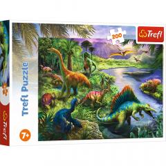 Puzzle 200 piese - Lumea dinozaurilor