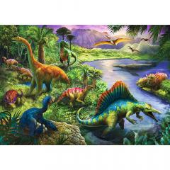 Puzzle 200 piese - Lumea dinozaurilor