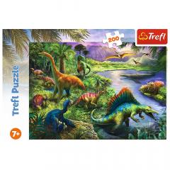 Puzzle 200 piese - Lumea dinozaurilor