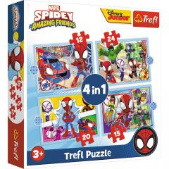 Puzzle 4 in 1 - Spidey - Echipa Spidey