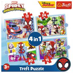 Puzzle 4 in 1 - Spidey - Echipa Spidey