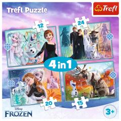 Puzzle 4 in 1 - Frozen II - Uimitoarea lume Disney