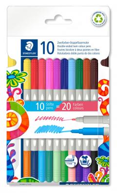 Set 10 carioci - Double-Ended Twin - Assorted Colours