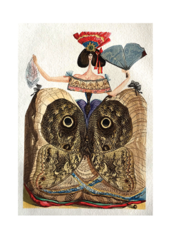 Carte postala 2022 - Salvador Dali - Le Tricorne - Rochie Fluture
