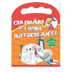 Coloram si lipim autocolante. Activitati distractive 