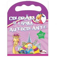 Coloram si lipim autocolante. Exercitii simpatice 