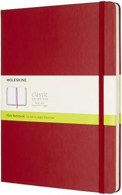 Carnet - Moleskine Classic - X-Large, Hard Cover, Plain - Scarlet Red