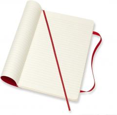 Carnet - Moleskine Classic - Soft Cover, Large, Ruled - Scarlet Red