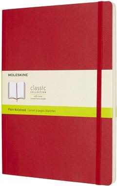 Carnet - Moleskine Classic - X-Large, Soft Cover, Plain - Scarlet Red