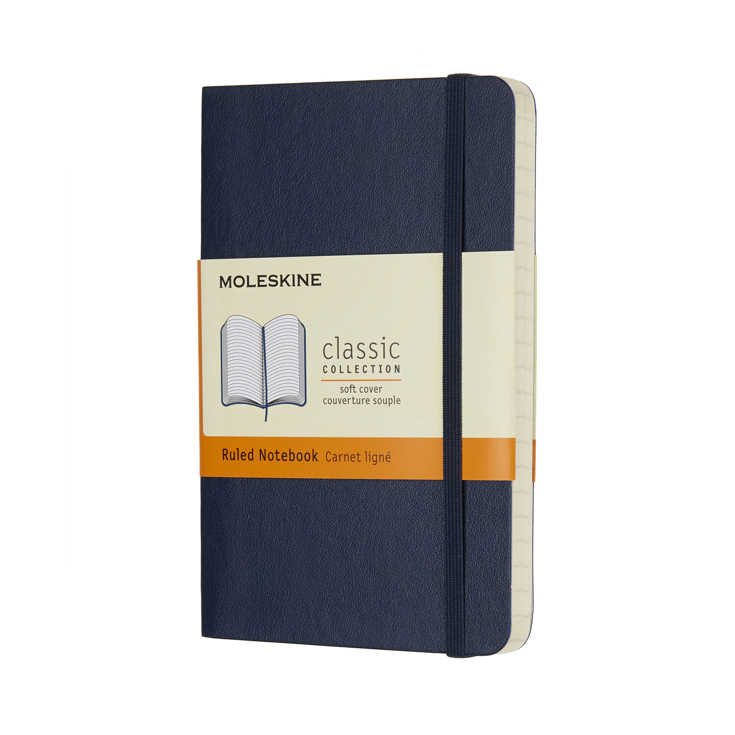 Moleskine Sapphire Blue Pocket Ruled Notebook Soft Moleskine
