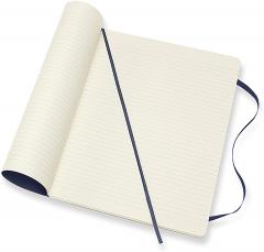 Carnet - Moleskine Classic - X-Large, Soft Cover, Ruled - Sapphire Blue