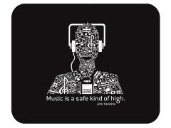 Mouse Pad - Music is a safe king of high