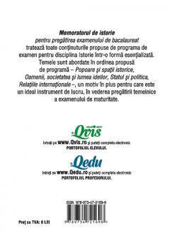 Memorator de istorie pentru pregatirea examenului de bacalaureat