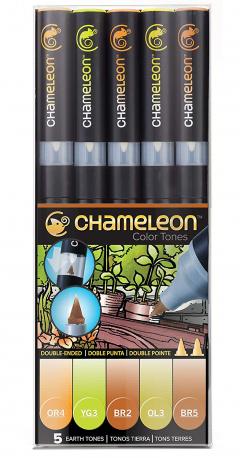 Set 5 markere - Chameleon Earth Tones