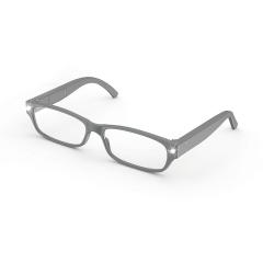 Ochelari gri de citit +2.0 cu beculete LED