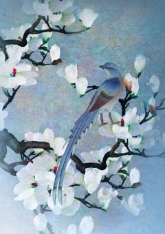 Felicitare - Blue Tailed Bird Artige
