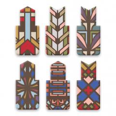 Set 6 semne de carte - Frank Lloyd Magnetic Galison