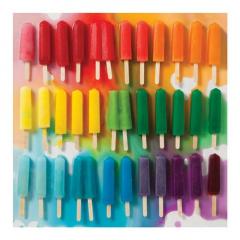 Puzzle 500 piese - Rainbow Popsicles