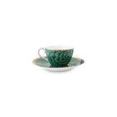 Set 2 cesti cu farfurioara - Spring to Life Green Pip Studio
