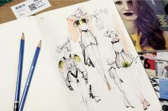 Carnet pentru schite Fashionary A4 - Women