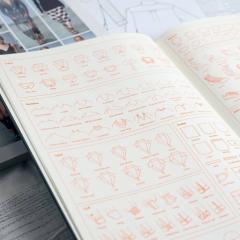 Carnet pentru schite Fashionary A4 - Women