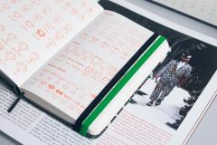 Carnet pentru schite Fashionary A6 Fung Print - Henrik Vibskov