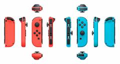 Pereche Controller Joy-Con pentru Nintendo Switch Neon Red si Neon Blue