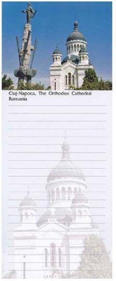 Blocnotes magnetic Romania - Modele diferite 