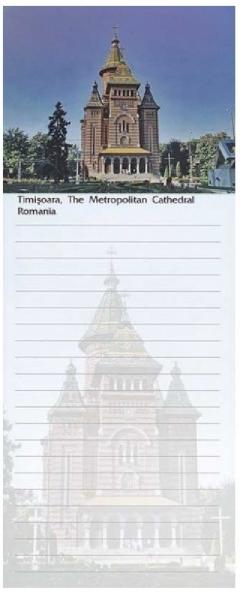 Blocnotes magnetic Romania - Modele diferite 