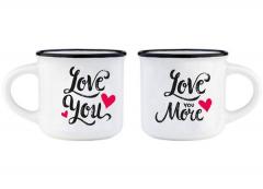 Set 2 cesti pentru espresso - Love