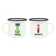 Set 2 cesti pentru espresso - Poison & Antidote