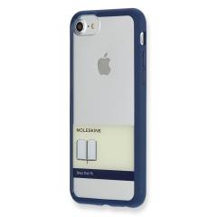 Carcasa albastra Hard Case Iphone 7 Transparent Band | Moleskine
