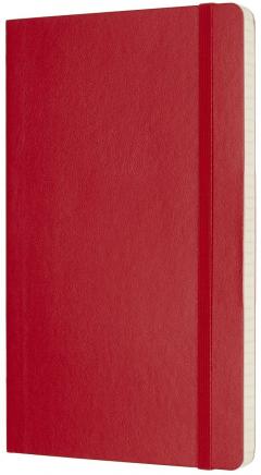 Carnet - Moleskine Classic - Soft Cover, Large, Squared - Scarlet Red