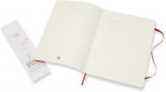 Carnet - Moleskine Classic - Extra Large, Squared, Soft Cover - Scarlet Red