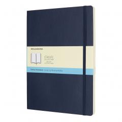 Agenda - Moleskine Classic Notebook, Extra Large, Dotted, Sapphire Blue, Soft Cover