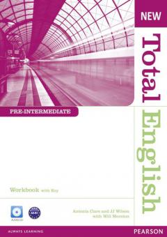 Coperta cărții New Total English Pre-Intermediate Workbook with Key and Audio CD