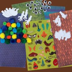 Monsters Cardboard Tube Craft Kit