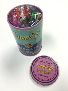 Set 18 creioane cerate - Andy Warhol Soup Can Purple Mudpuppy